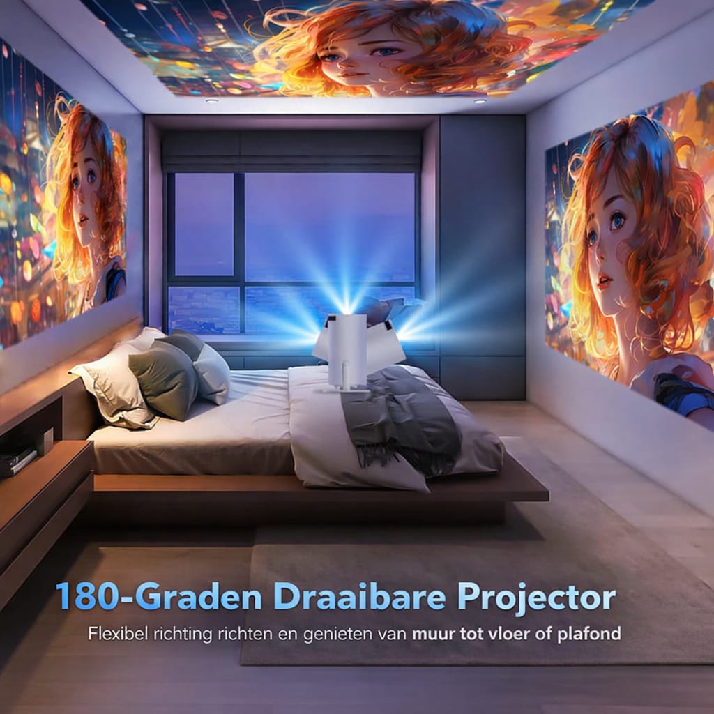 Draagbare thuisbioscoop met cinematische projector™