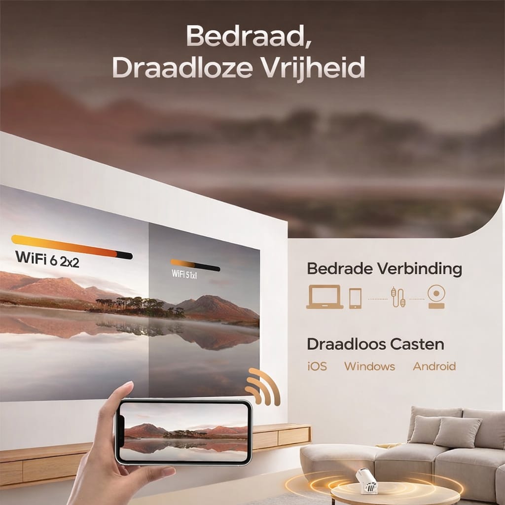 Draagbare thuisbioscoop met cinematische projector™